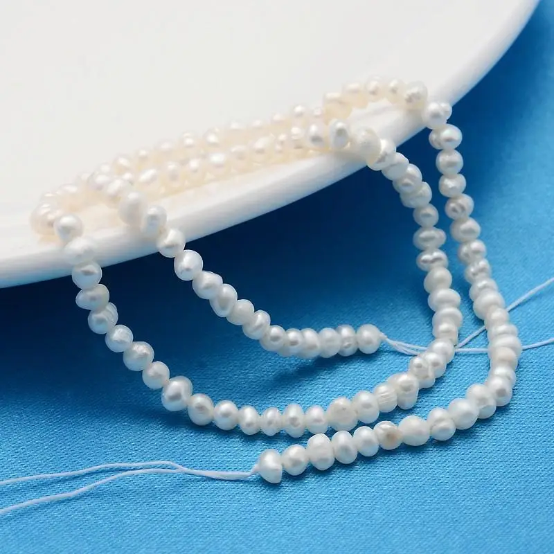 2 Strands Natural Cultured Freshwater Pearl Beads for Jewlery Making DIY Accessories 3~5x2.5~3.5mm Hole: 0.6mm
2 Strands Natural Cultured Freshwater Pearl Beads for Jewlery Making DIY Accessories 3~5x2.5~3.5mm Hole: 0.6mm