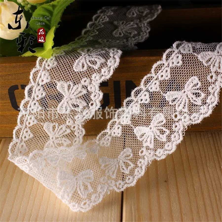 15yards*4cm Embroidery Butterfly Lace Ribbon for Decoration White Cotton Lace DIY Sewing Crafts Supplies Clothing Accessories
15yards*4cm Embroidery Butterfly Lace Ribbon for Decoration White Cotton Lace DIY Sewing Crafts Supplies Clothing Accessories