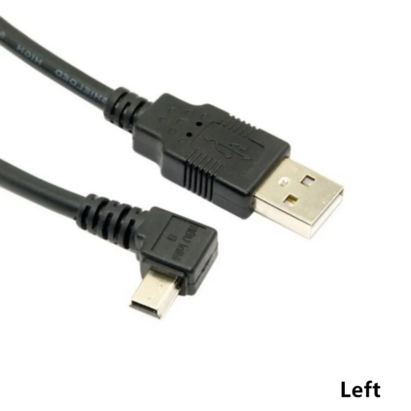 Mini USB B Type 5pin Male Left right Angled 90 Degree to USB 2.0 Male Data Cable 0.5m 1.8m 5.0m
Mini USB B Type 5pin Male Left right Angled 90 Degree to USB 2.0 Male Data Cable 0.5m 1.8m 5.0m