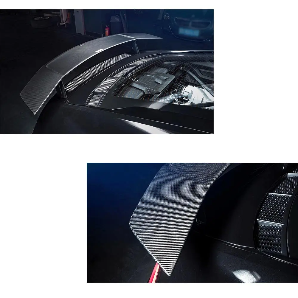 Dry Carbon Fiber Rear Trunk Boot Spoiler GT Wings for Audi R8 2017 2018 2019 Auto Racing Spoiler Car Styling
Dry Carbon Fiber Rear Trunk Boot Spoiler GT Wings for Audi R8 2017 2018 2019 Auto Racing Spoiler Car Styling