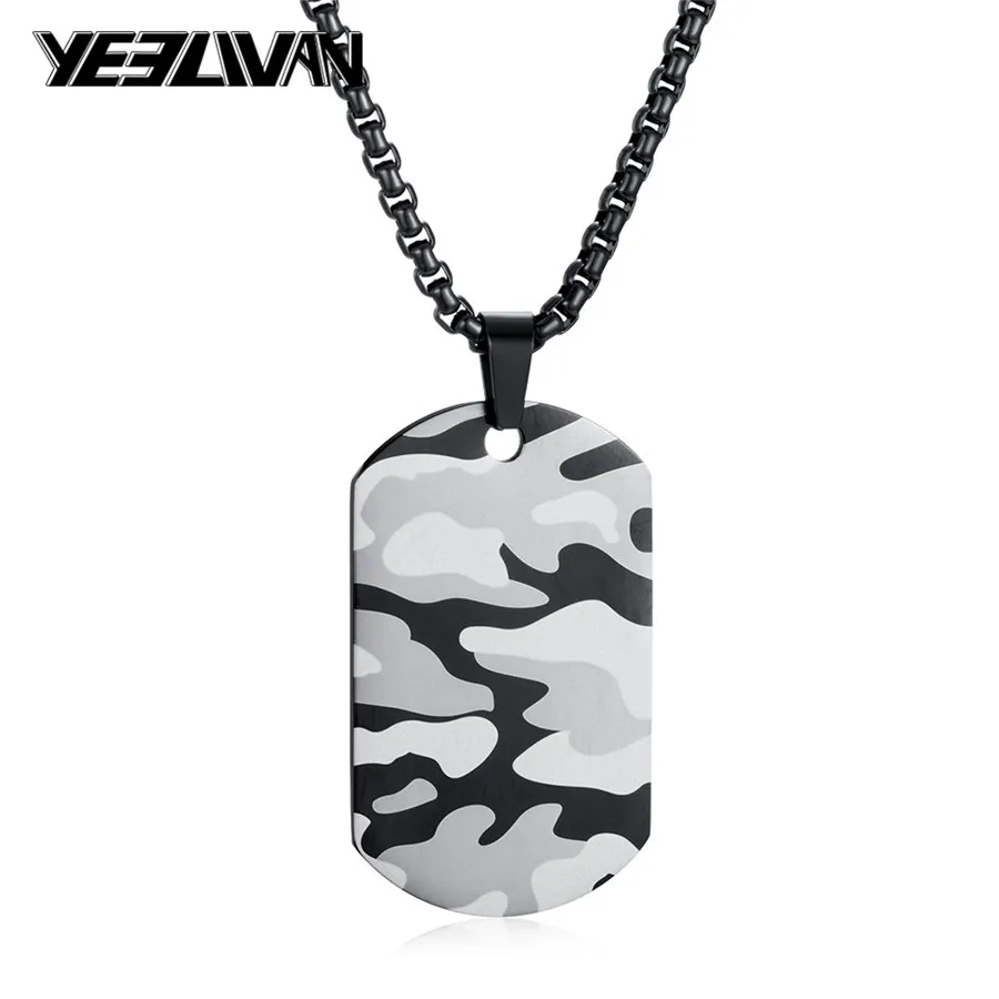Punk Men's Air Force Camouflage Accent Dog Tag Pendant Necklaces Stainless Steel Camo Military Army Boys Party Jewelry 24 inch
Punk Men's Air Force Camouflage Accent Dog Tag Pendant Necklaces Stainless Steel Camo Military Army Boys Party Jewelry 24 inch
