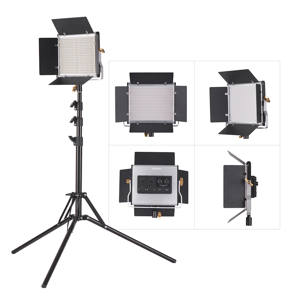 cz stock Andoer 78.7" LED Video Light Stand 660LEDs Bi-Color Light Panel U Bracket +Barndoor for Studio Video Outdoor Shooting
cz stock Andoer 78.7" LED Video Light Stand 660LEDs Bi-Color Light Panel U Bracket +Barndoor for Studio Video Outdoor Shooting