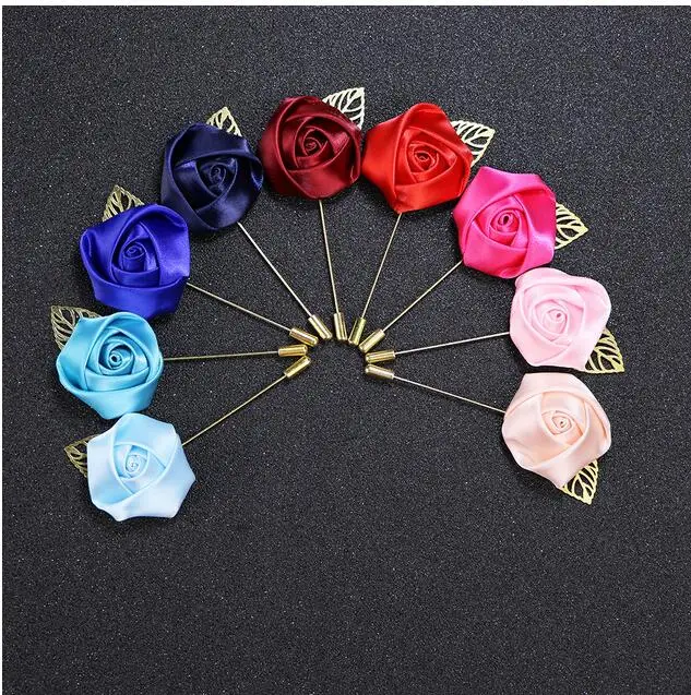 10Pcs Best Man Groom Boutonniere Silk Satin Rose Flower men buttonhole Wedding Party Prom Man Suit Corsage Pin Brooch
10Pcs Best Man Groom Boutonniere Silk Satin Rose Flower men buttonhole Wedding Party Prom Man Suit Corsage Pin Brooch