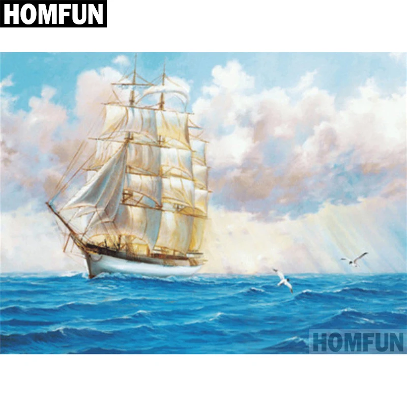 HOMFUN Full Square/Round Drill 5D DIY Diamond Painting "Ocean sailing" Embroidery Cross Stitch 5D Home Decor Gift A06043
HOMFUN Full Square/Round Drill 5D DIY Diamond Painting "Ocean sailing" Embroidery Cross Stitch 5D Home Decor Gift A06043