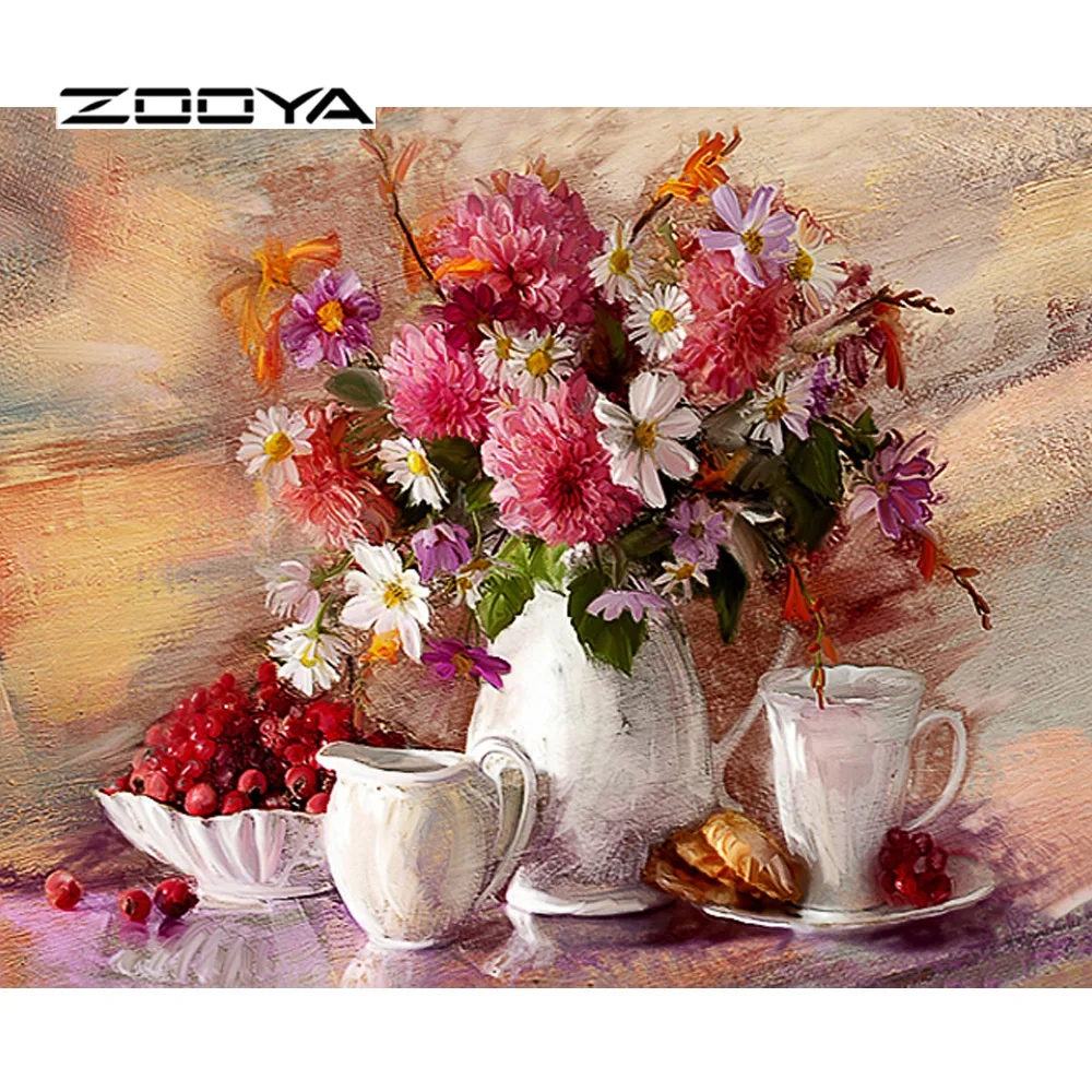 ZOOYA алмазная живопись Алмазная вышивка полный пакет 3D DIY Набор Цветочная мозаика