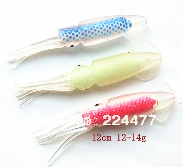 12cm Squid Fishing Lure Sea Fishing Tackle Plastic Artificial Bait Soft Bait Squid Sleeve type with inner tube
12cm Squid Fishing Lure Sea Fishing Tackle Plastic Artificial Bait Soft Bait Squid Sleeve type with inner tube