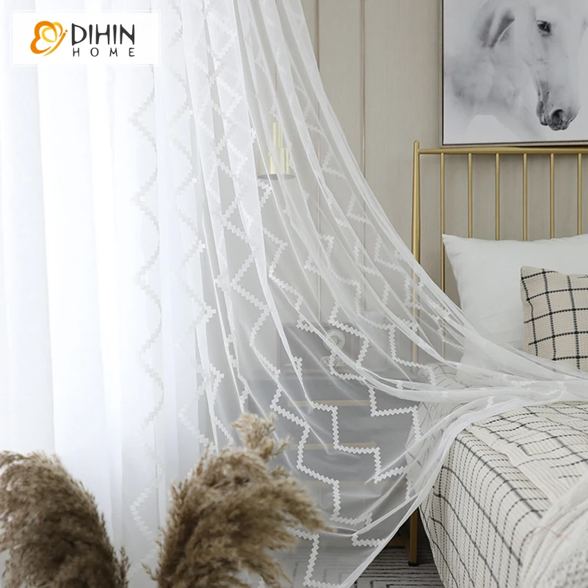 Modern White Striped Sheer Curtains Window Treatment For Living Room Custom Made Curtain D
Modern White Striped Sheer Curtains Window Treatment For Living Room Custom Made Curtain D