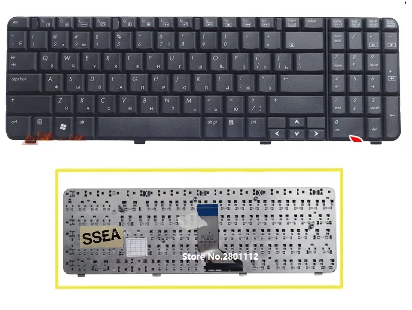 SSEA New Russian Keyboard black for HP Compaq CQ61 G61 CQ61-100 CQ61-200 CQ61-300 laptop RU Keyboard
SSEA New Russian Keyboard black for HP Compaq CQ61 G61 CQ61-100 CQ61-200 CQ61-300 laptop RU Keyboard
