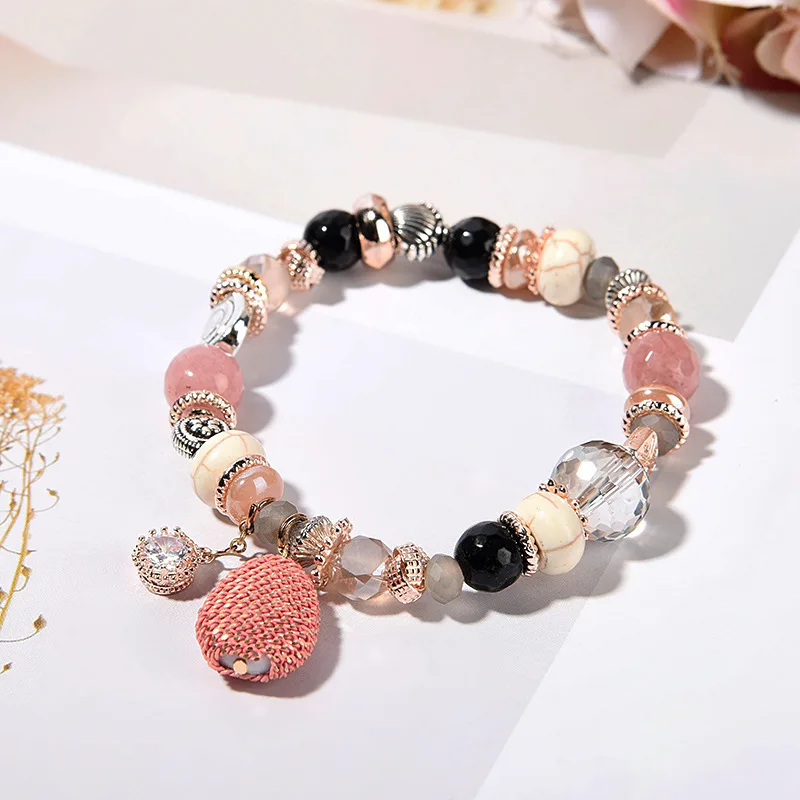 Crystal natural stone, handmade beaded bracelet, Bohemian small fresh, female, fashion jewelry accessories wholesale
Crystal natural stone, handmade beaded bracelet, Bohemian small fresh, female, fashion jewelry accessories wholesale