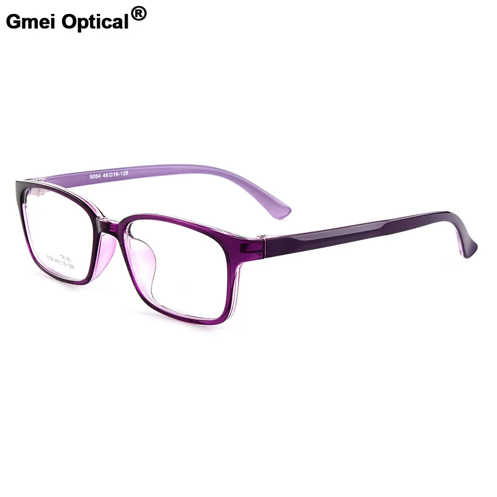

Gmei Optical New Women's Rectangular Urltra-Light TR90 Full Rim Optical Eyeglasses Frames Men's Myopia Spectacles 5 Colors M5054