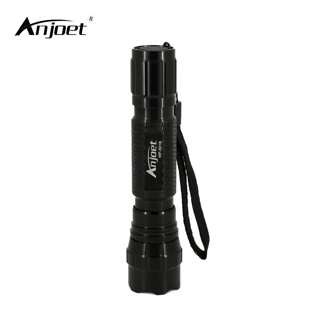 

ANJOET Mini LED Flashlight WF-501B XML T6 LED Hunting Torch Light 1 Mode Tactical camping emergency Portable lighting