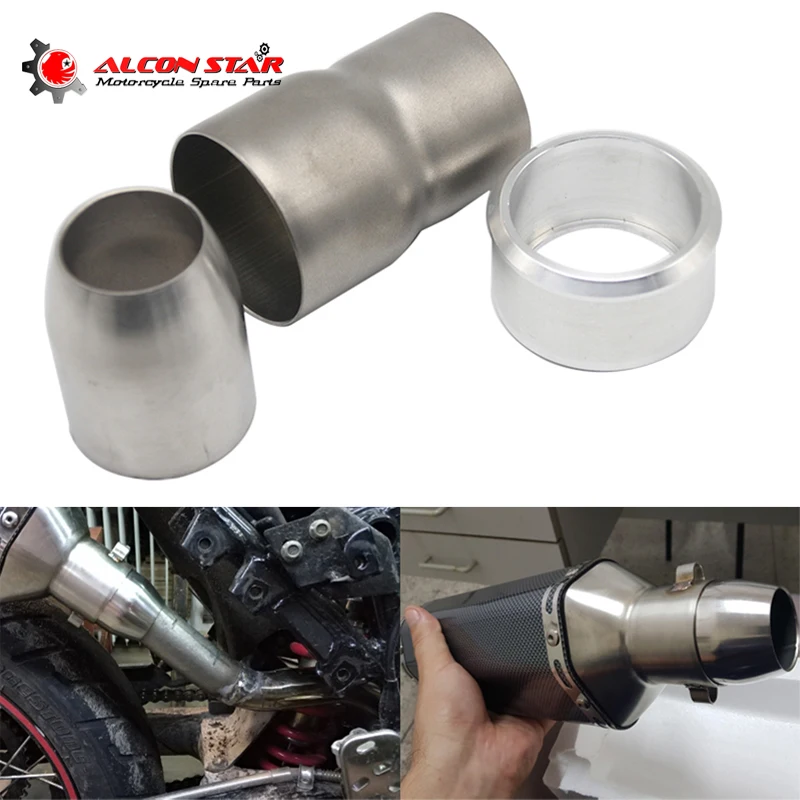 Alconstar-Motorcycle Parts Echappement Exhaust Moto 60MM Exhaust Pipe Adapters Connector 38-51MM,61-51MM Connector Adapter ER6N
Alconstar-Motorcycle Parts Echappement Exhaust Moto 60MM Exhaust Pipe Adapters Connector 38-51MM,61-51MM Connector Adapter ER6N