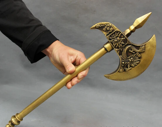 wholesale factory 16 Chinese Pure Bronze Fly Dragon Head Statue BiXie Protect Axe Weapon Talismans
wholesale factory 16 Chinese Pure Bronze Fly Dragon Head Statue BiXie Protect Axe Weapon Talismans