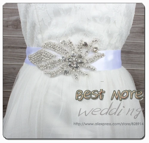 Hot Selling Rhinestones Applique Evening Dress Belt Bridal Sash for Wedding and Party Handmade with 400cm Lenght Ribbon
Hot Selling Rhinestones Applique Evening Dress Belt Bridal Sash for Wedding and Party Handmade with 400cm Lenght Ribbon