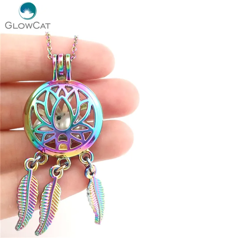1X Rainbow Color Beaty Dream Catcher Lotus Leaf Cage Pendant Essential Oil Diffuser Locket For Necklace C731
1X Rainbow Color Beaty Dream Catcher Lotus Leaf Cage Pendant Essential Oil Diffuser Locket For Necklace C731
