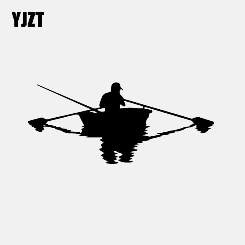 YJZT 16.5CM*7.2CM Fishman Boat Fishing Car Sticker Vinyl Decal Decor Black/Silver C24-0955
YJZT 16.5CM*7.2CM Fishman Boat Fishing Car Sticker Vinyl Decal Decor Black/Silver C24-0955