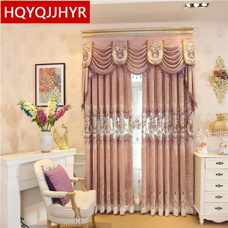 2019 New hot European luxury villa pink decorative blackout embroidered floor curtains for the living room bedroom flat window
2019 New hot European luxury villa pink decorative blackout embroidered floor curtains for the living room bedroom flat window