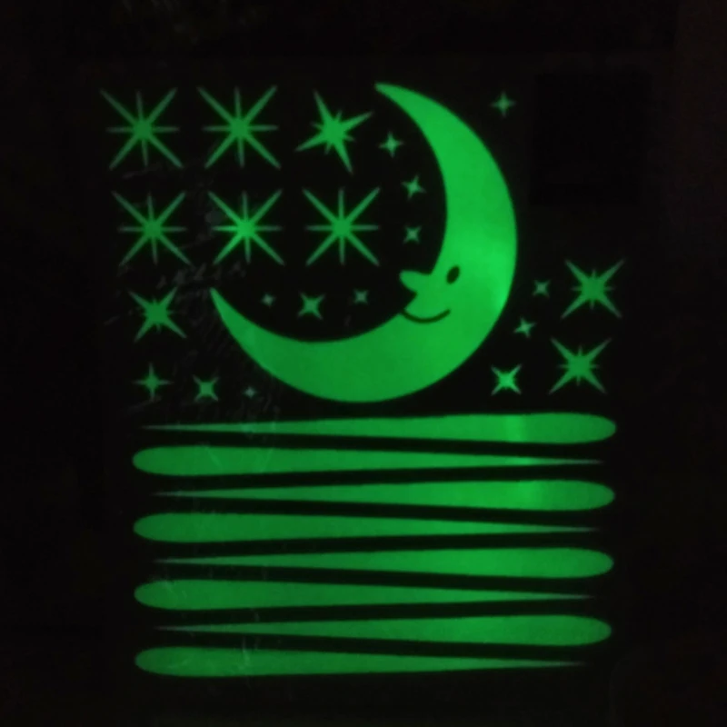 Новинка светящиеся настенные наклейки Домашняя мода флуоресцентный постер