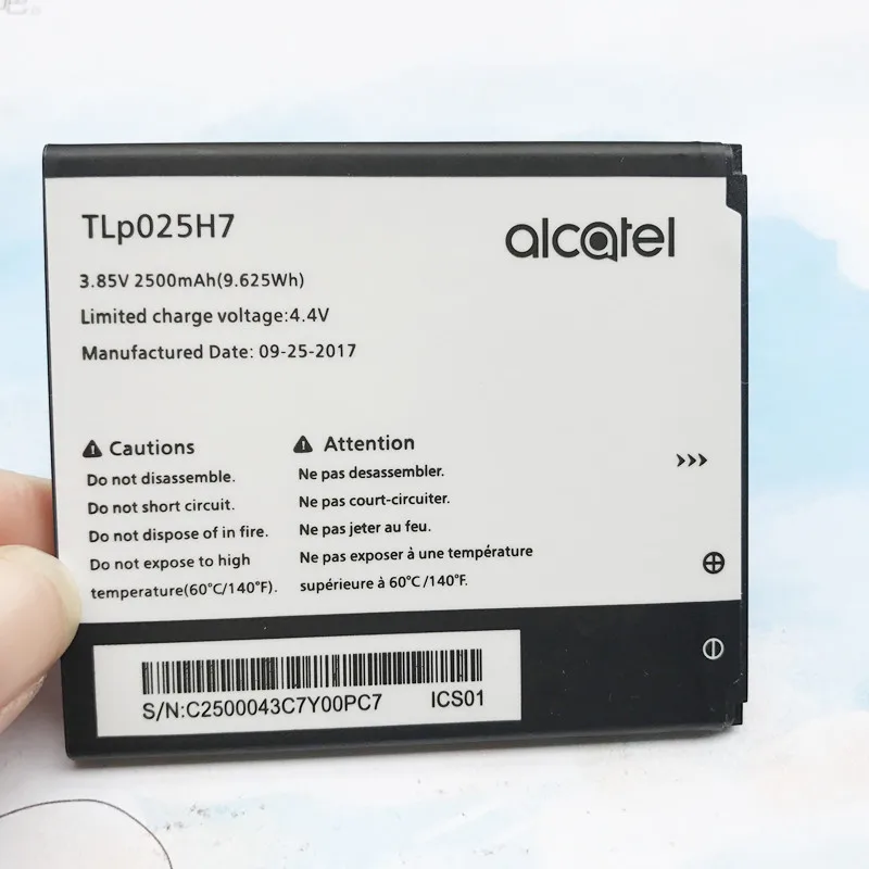 100% Новинка Высокое качество 2500 мАч TLP025H7 для Alcatel 5051 Pop 4 (5 0) TLp025H1 TLp025H7 батарея