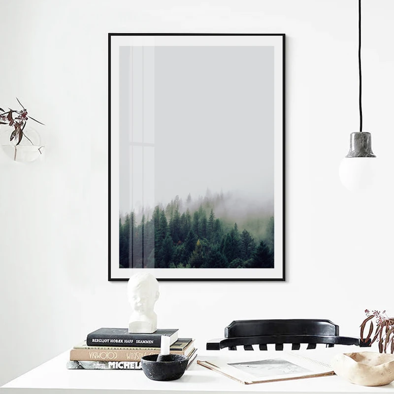 Nordic Decoration Forest Lanscape Wall Art Canvas Poster and Print Canvas Painting Decorative Picture for Living Room Home Decor 
Nordic Decoration Forest Lanscape Wall Art Canvas Poster and Print Canvas Painting Decorative Picture for Living Room Home Decor