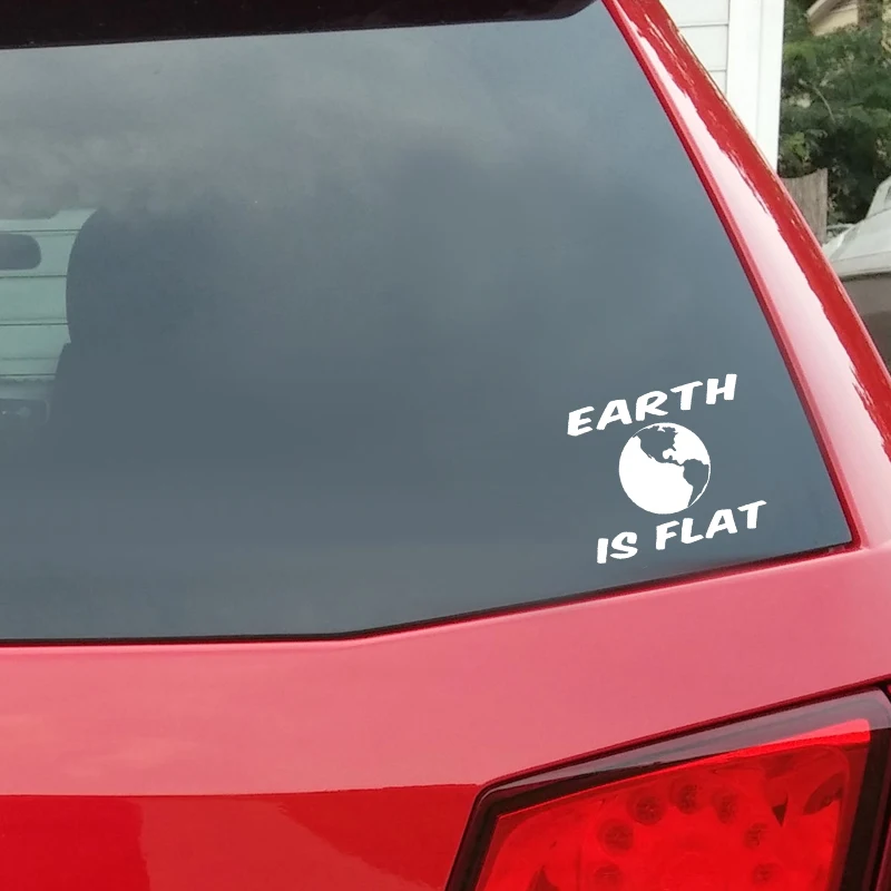 QYPF 12.1CM*10.6CM Personality Black Silver Vinyl Earth Is Flat Car Sticker Decal Accessories C15-3245
QYPF 12.1CM*10.6CM Personality Black Silver Vinyl Earth Is Flat Car Sticker Decal Accessories C15-3245