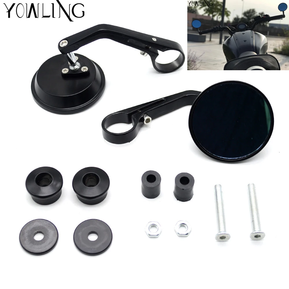7/8" Accessories Motorcycle Rearview Mirror Round Handle Bar End Mirror Rear Side Mirror Chrome Bicycle Moto Parts Cafe Racer
7/8" Accessories Motorcycle Rearview Mirror Round Handle Bar End Mirror Rear Side Mirror Chrome Bicycle Moto Parts Cafe Racer