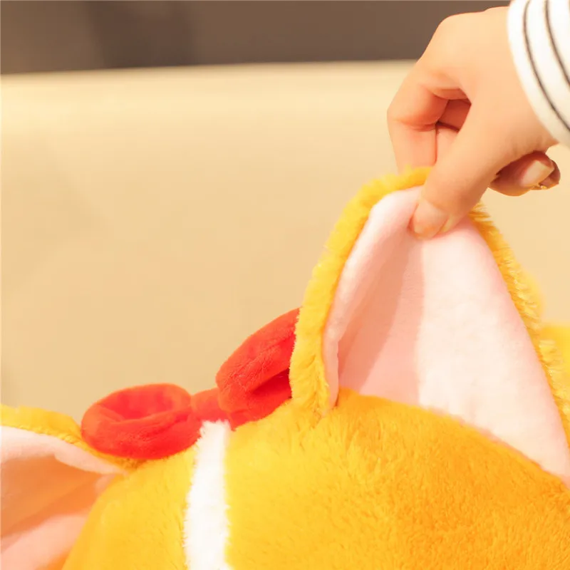 38/45/60cm Cute Fat Shiba Inu Dog Plush Toy Stuffed Soft Kawaii Corgi Chai Cartoon Pillow Lovely Gift for Kids Baby Children | Игрушки и