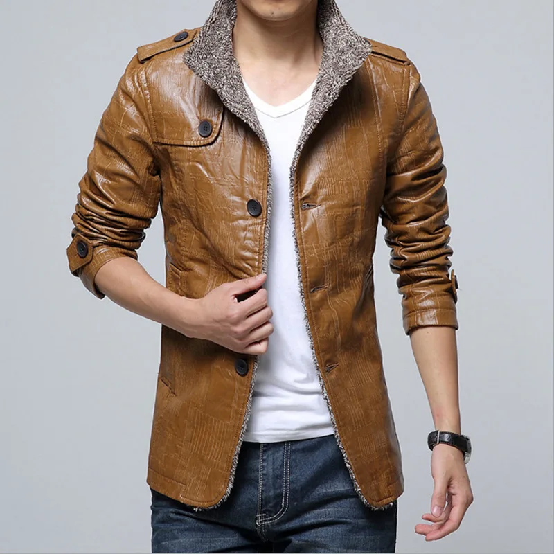 Fashion Winter Warm Plush Padded Pu Leather Thick Men Jackets Coats Men's Cotton Autumn Moto Outwear Overcoat Clothing 4XL
Fashion Winter Warm Plush Padded Pu Leather Thick Men Jackets Coats Men's Cotton Autumn Moto Outwear Overcoat Clothing 4XL