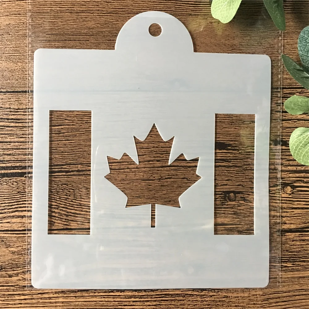 15cm Canada National Flag DIY Layering Stencils Painting Scrapbook Coloring Embossing Album Decorative Card Template
15cm Canada National Flag DIY Layering Stencils Painting Scrapbook Coloring Embossing Album Decorative Card Template