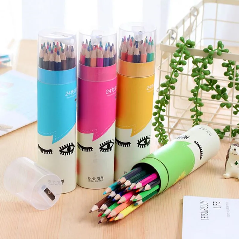 Coloffice 24PCS/Box Creative 24 Colored Drawing Set For Kids Amateurish Color Pencil With Pencil Sharpener School Office Supply
Coloffice 24PCS/Box Creative 24 Colored Drawing Set For Kids Amateurish Color Pencil With Pencil Sharpener School Office Supply