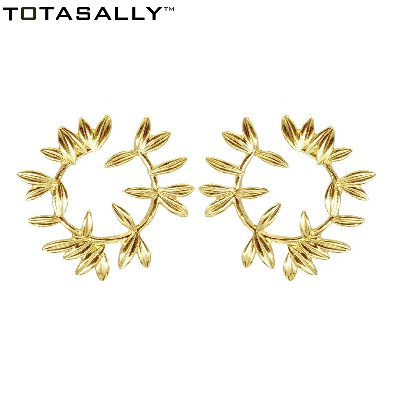 TOTASALLY Fashion Simple vintage Designs golden olive branch stud Earrings Women's Irregular shape party show Earrings Jewelry
TOTASALLY Fashion Simple vintage Designs golden olive branch stud Earrings Women's Irregular shape party show Earrings Jewelry
