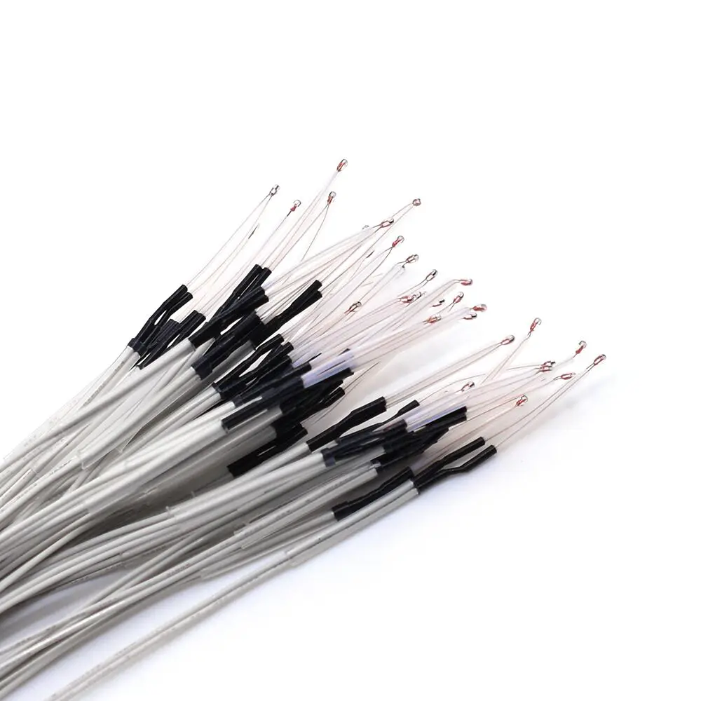 50Pcs/lot 100K Ohm NTC 3950 Thermistors Sensors With Dupont Head For 3D Printer Parts Temperature Terminal Part
50Pcs/lot 100K Ohm NTC 3950 Thermistors Sensors With Dupont Head For 3D Printer Parts Temperature Terminal Part