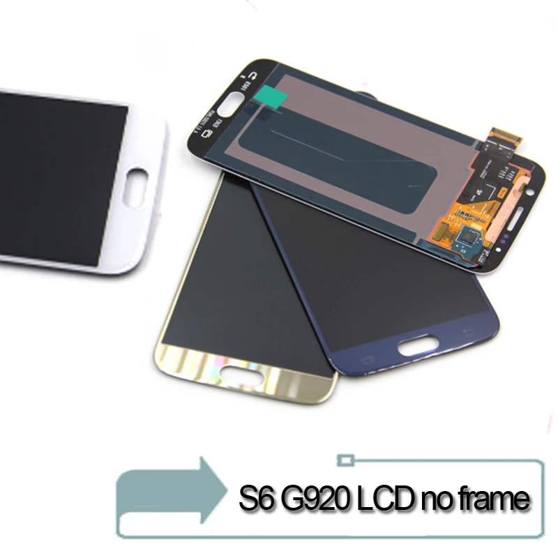 Для samsung S6 G920 G920F ЖК дисплей для экран сенсорный дигитайзер сборка Galaxy SM