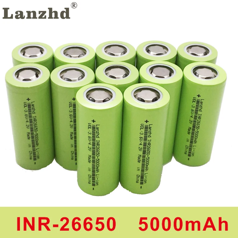 5 20 шт 26650 аккумуляторная батарея 50A литиевая 3 7 V 5000mA INR26650 подходит для