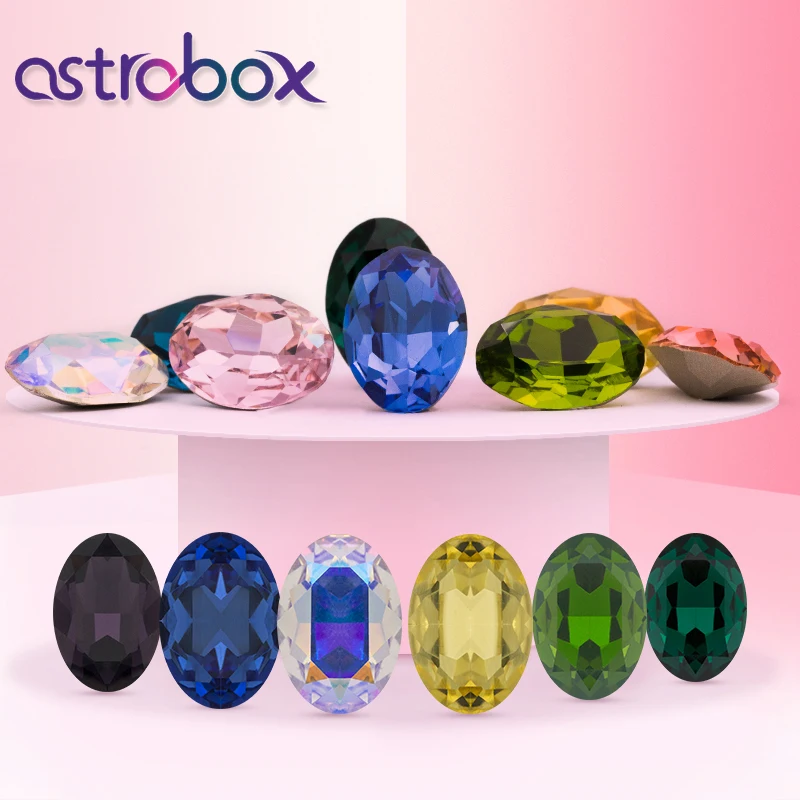 K9 Oval Glass Rhinestones Decoration Charms Crystal Application Point Back Fancy Gemstone for Earing Dress Garment
K9 Oval Glass Rhinestones Decoration Charms Crystal Application Point Back Fancy Gemstone for Earing Dress Garment