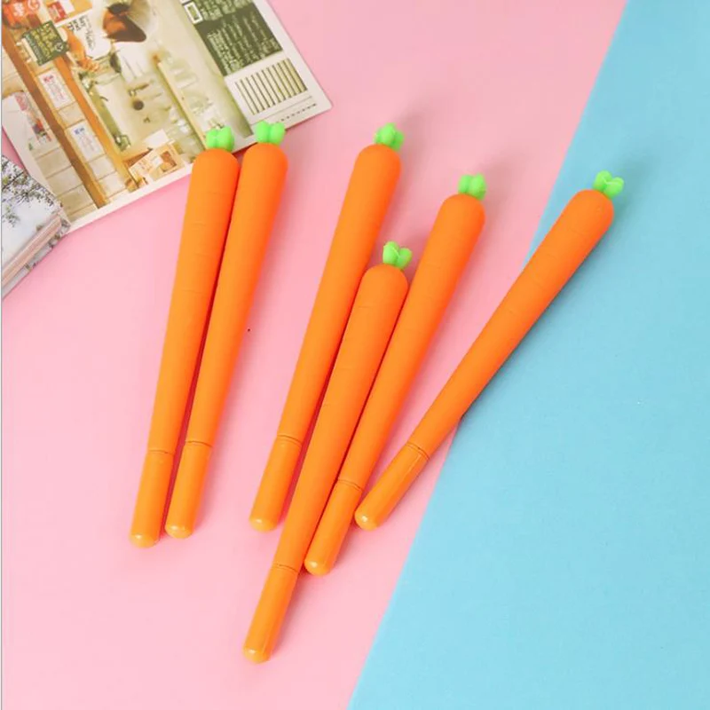 Cute carrot gel pen 0.5mm black ink pens Vegetable typeGift for kids stationery Office school supplies G015
Cute carrot gel pen 0.5mm black ink pens Vegetable typeGift for kids stationery Office school supplies G015