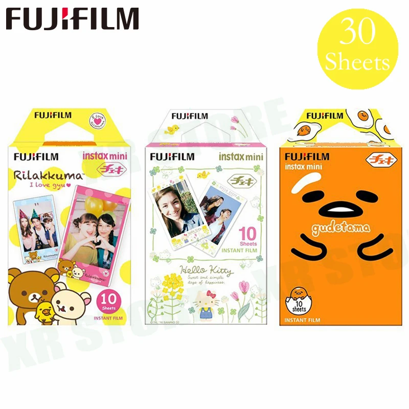 Fujifilm Rilakkuma + hello kitty Gudetama Fuji мгновенный Фотобумага для Instax Mini 8 9 пленка 70 7 s 50 50i 90 25