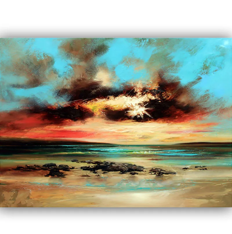 Hand Painted Modern Abstract Sunrise Seacape Oil Painting Decorative Landscape Painting On Canvas For Living Room Wall Decor
Hand Painted Modern Abstract Sunrise Seacape Oil Painting Decorative Landscape Painting On Canvas For Living Room Wall Decor