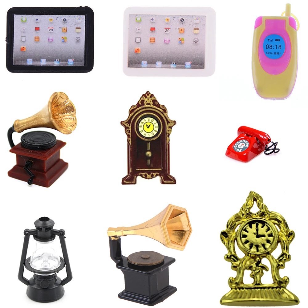 New 1:12 Doll House Phonograph Clock BJD Scene MINI Laptop Computer Doll Accessories For Doll Kids Toys
New 1:12 Doll House Phonograph Clock BJD Scene MINI Laptop Computer Doll Accessories For Doll Kids Toys