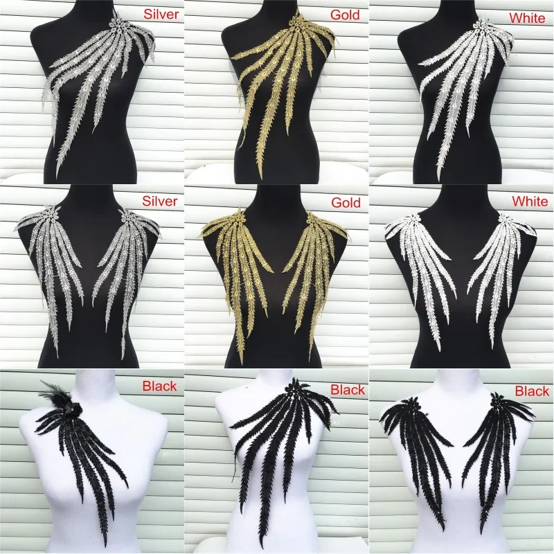 1pc Golden Embroidered Venise Lace Fabrics For Sewing Neckline Collar Applique Phoenix/peacock Feather Diy For Dress Accessories
1pc Golden Embroidered Venise Lace Fabrics For Sewing Neckline Collar Applique Phoenix/peacock Feather Diy For Dress Accessories