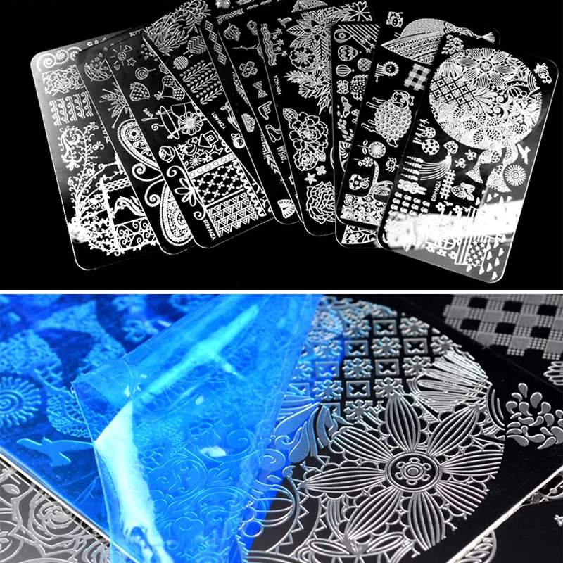 10 pieces nail art stamping plates beauty manicure nail decoration supplies tools nail stamp plate new arrivals N01-10
10 pieces nail art stamping plates beauty manicure nail decoration supplies tools nail stamp plate new arrivals N01-10