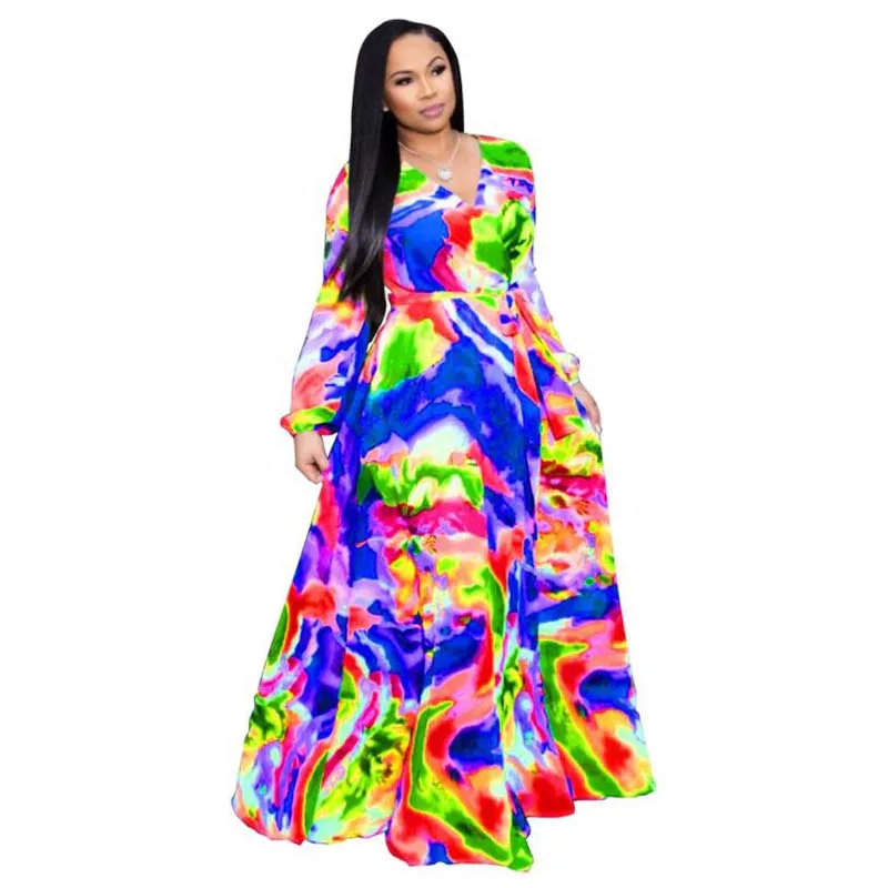 Women's plus size long dresses 2020 new summer chiffon dress digital print European American fashion wind big dress dress female
Women's plus size long dresses 2020 new summer chiffon dress digital print European American fashion wind big dress dress female