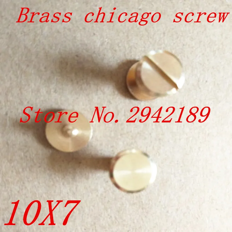 50 sets 10*7mm falt head solid Brass Chicago Rivets Studs Screw Screwback For Leather Craft Handbags Shoes
50 sets 10*7mm falt head solid Brass Chicago Rivets Studs Screw Screwback For Leather Craft Handbags Shoes