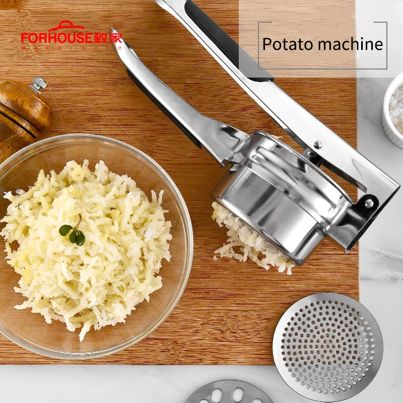 Potato Mashers Ricers Kitchen Cooking Tools Stainless Steel Pressure Mud Puree Vegetable Fruit Press Maker Garlic Presser
Potato Mashers Ricers Kitchen Cooking Tools Stainless Steel Pressure Mud Puree Vegetable Fruit Press Maker Garlic Presser
