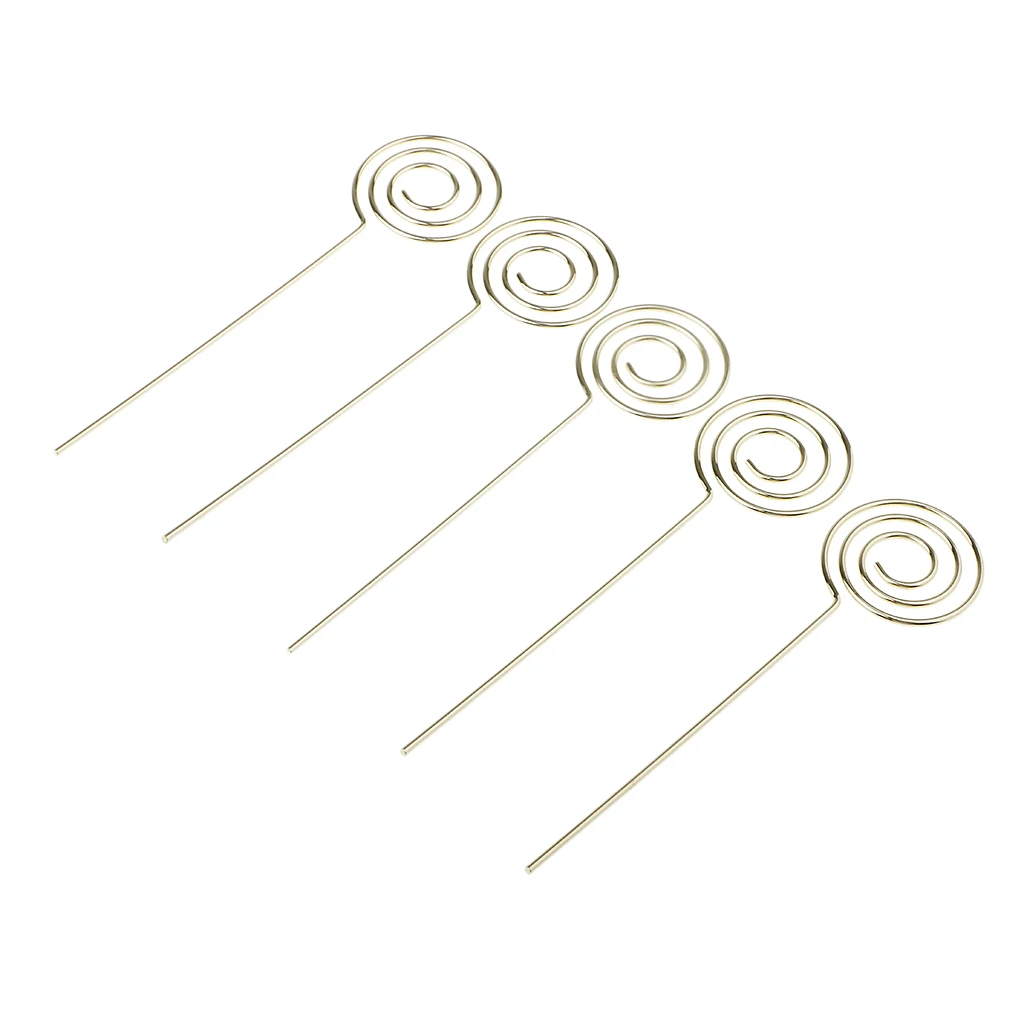 5 Pcs Gold Round Craft Wires Base Photo Card Picture Memo Clip Holders Metal Clamp Clay Cake Accessories
5 Pcs Gold Round Craft Wires Base Photo Card Picture Memo Clip Holders Metal Clamp Clay Cake Accessories
