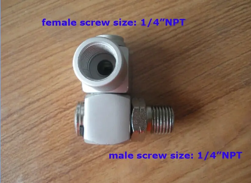 1/4" NPT swivel connector adaptor for air tools like die grinder, wrench,saw, cut-off , air drill
1/4" NPT swivel connector adaptor for air tools like die grinder, wrench,saw, cut-off , air drill