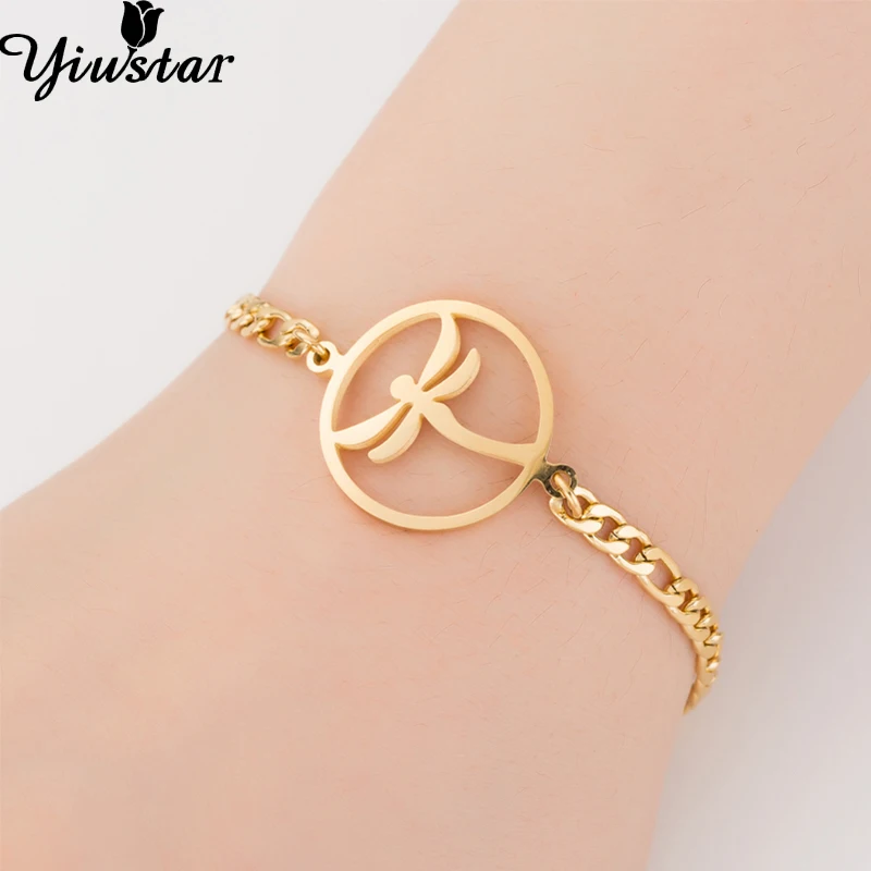 Yiustar Mini Generous Simple Sweet Cute Gold Dragonfly Bracelet Elegant Exquisite Bracelets For Women Girls Love Birthday Gifts
Yiustar Mini Generous Simple Sweet Cute Gold Dragonfly Bracelet Elegant Exquisite Bracelets For Women Girls Love Birthday Gifts