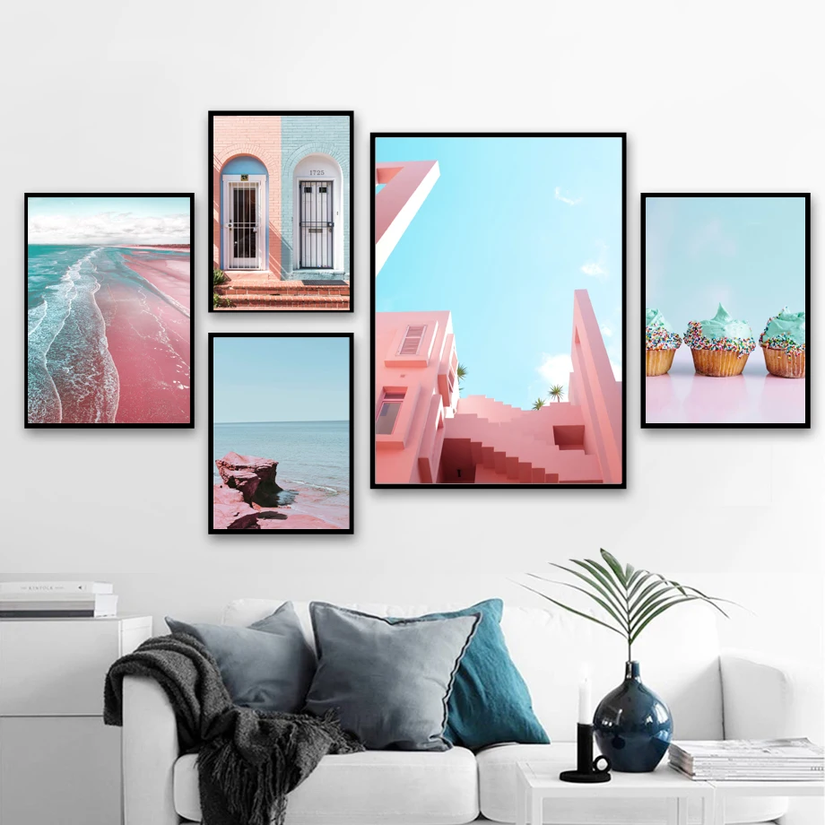Pink Beach Sea Door Ice Cream Landscape Wall Art Canvas Painting Nordic Posters And Prints Wall Pictures For Living Room Decor
Pink Beach Sea Door Ice Cream Landscape Wall Art Canvas Painting Nordic Posters And Prints Wall Pictures For Living Room Decor