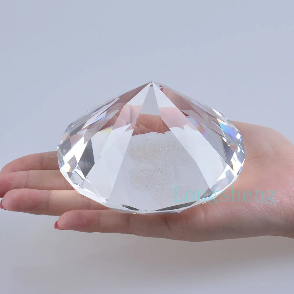 crystal diamond paperweight 100mm 4inch k9 glass diamond decoration with gift box for Home Decor Birthday Wedding
crystal diamond paperweight 100mm 4inch k9 glass diamond decoration with gift box for Home Decor Birthday Wedding