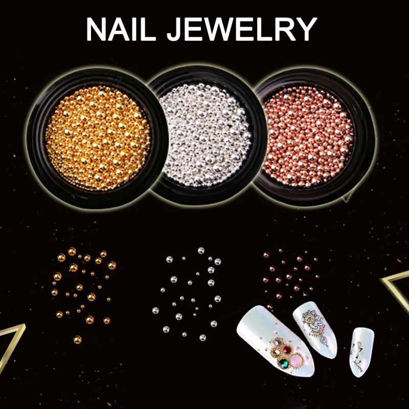 Nail Art Decoration Metal Beads Golden Silver DIY 3D Nail Art Tools Women Nails Decors HJL2018
Nail Art Decoration Metal Beads Golden Silver DIY 3D Nail Art Tools Women Nails Decors HJL2018